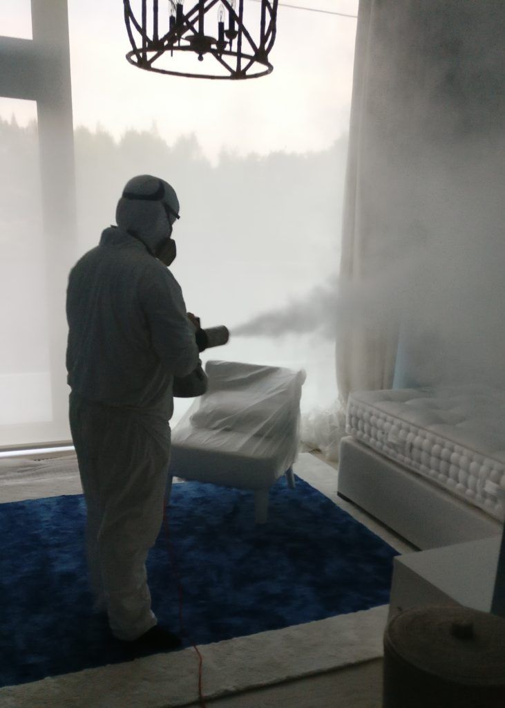 Сухой туман от запахов. Обработка сухим туманом в Воронеже.